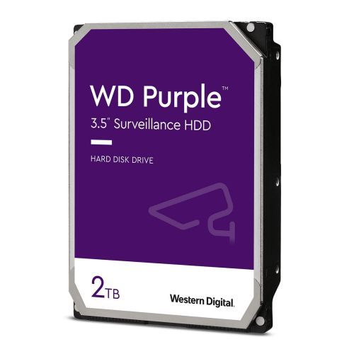 WD 3.5", 2TB, SATA3, Purple Surveillance Hard Drive, 64MB Cache, OEM-0