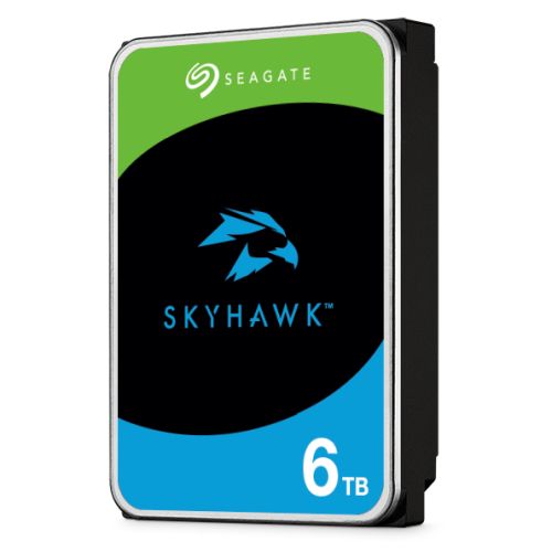 Seagate 3.5", 6TB, SATA3, SkyHawk Surveillance Hard Drive, 256MB Cache, 16 Drive Bays Supported, 24/7, CMR, OEM-0