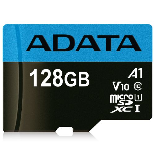 ADATA 128GB Premier Micro SDXC Card with SD Adapter, UHS-I Class 10, A1 App Performance, 85MB/s-1