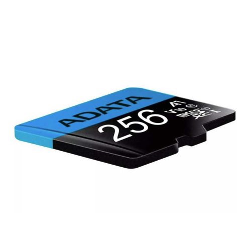 ADATA 256GB Premier Micro SDXC Card with SD Adapter, UHS-I Class 10, A1 App Performance, 85MB/s-1