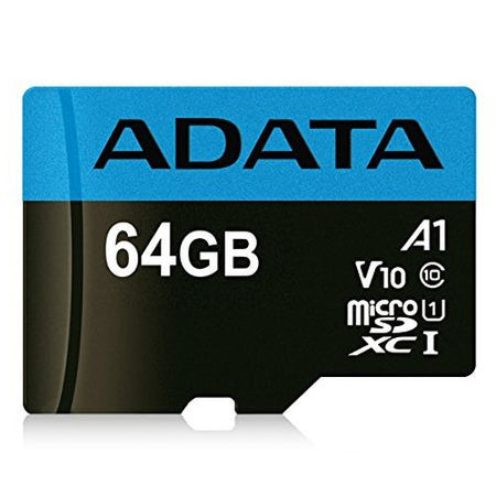 ADATA 64GB Premier Micro SDXC Card with SD Adapter, UHS-I Class 10, A1 App Performance, 85MB/s-1