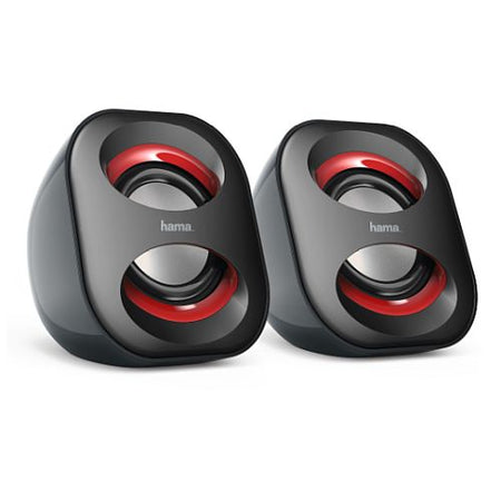 Hama Sonic Mobil 183 2.0 Notebook Speakers, 3.5 mm Jack, USB-A for Power, Inline Volume Controls-0