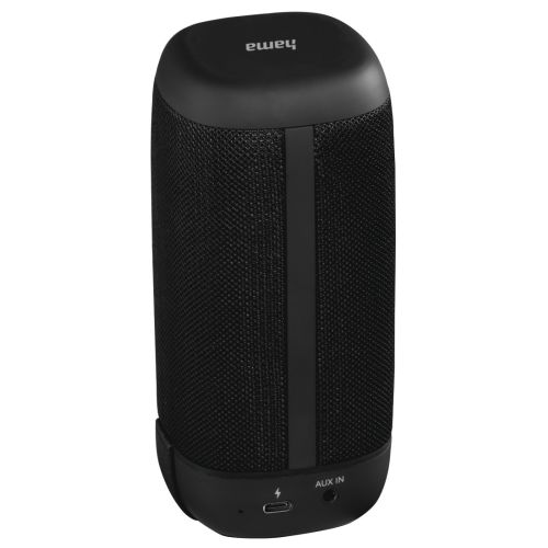 Hama Tube 3.0 Bluetooth/3.5mm Jack 3W Portable Loudspeaker, 600mAh Battery, Hanger, Black-3