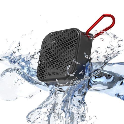 Hama Pocket 3.0 Bluetooth/3.5mm Jack 3.5W Portable Loudspeaker, 1050mAh Battery, IP67 Waterproof, Carabiner-4