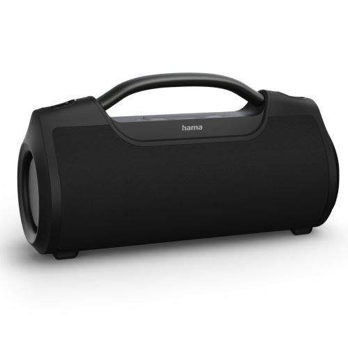 Hama SoundBarrel Bluetooth/3.5mm Jack 60W Portable Loudspeaker/Powerbank, 3600mAh Battery, IPX6 Waterproof, Hands-Free Facility, Black-0