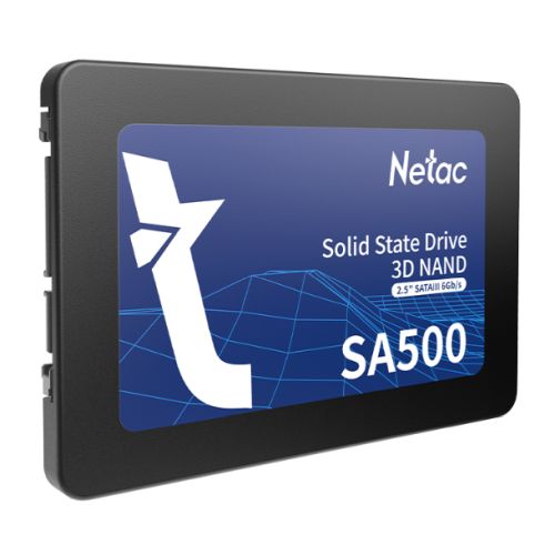 Netac 128GB SA500 SSD, 2.5", SATA3, 3D NAND, R/W 500/400 MB/s, 7mm-0