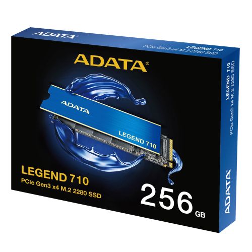 ADATA 256GB Legend 710 M.2 NVMe Gen3 SSD, M.2 2280, PCIe 3.0, 3D NAND, R/W 2100/1000 MB/s-1