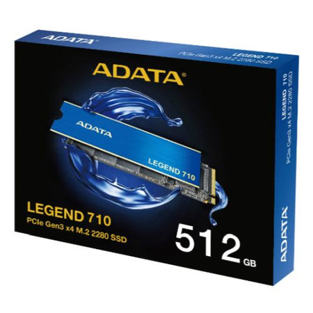 ADATA 512GB Legend 710 M.2 NVMe Gen3 SSD, M.2 2280, PCIe 3.0, 3D NAND, R/W 2400/1600 MB/s-1