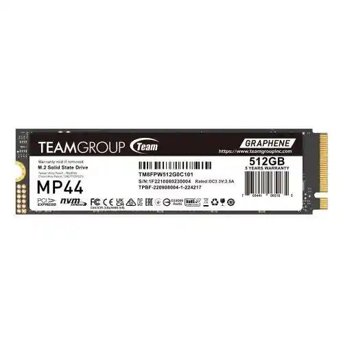 Team 512GB MP44 M.2 NVMe Gen4 SSD, M.2 2280, PCIe4, R/W 7300/4500 MB/s, Heat Dissipating Graphene Label-0