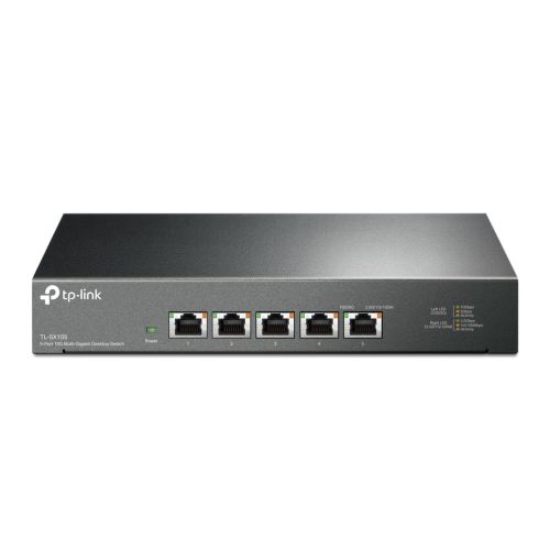 TP-LINK (TL-SX105) 5-Port Unmanaged 10G Multi-Gigabit Desktop/Rackmount Switch, 5x 100/1G/2.5G/5G/10G, Fanless, Steel Case-2