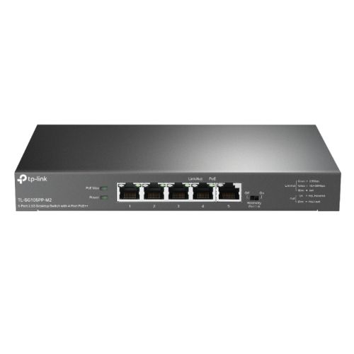 TP-LINK (TL-SG105PP-M2) 5-Port 2.5G Desktop Switch with 4-Port PoE++-0