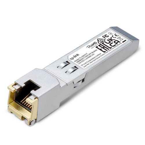 TP-LINK (SM331T) 1000BASE-T RJ45 SFP Module, Support TX Disable, 	100m Reach Over Cat5e or Above, Hot-Pluggable-0