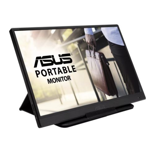 Asus 15.6" Portable Monitor (ZenScreen MB165B), 1366 x 768, USB 3.0, USB-powered, Slim, Auto-rotatable-0