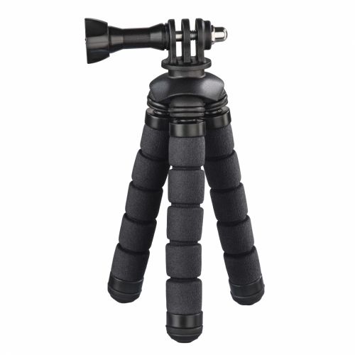 Hama (Flex) Phone/GoPro Mini-Tripod, 14cm Max Height, 360° Bendable Legs, Adjustable Centre Column-1