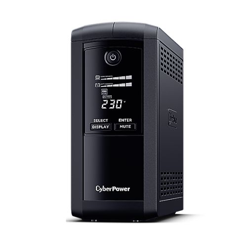 CyberPower Value Pro 1000VA Line Interactive Tower UPS, 550W, LCD Display, 6x IEC, AVR Energy Saving, 1Gbps Ethernet-0