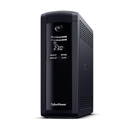 CyberPower Value Pro 1200VA Line Interactive Tower UPS, 720W, LCD Display, 8x IEC, AVR Energy Saving, 1Gbps Ethernet-0