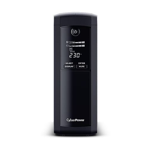 CyberPower Value Pro 1600VA Line Interactive Tower UPS, 960W, LCD Display, 8x IEC, AVR Energy Saving, 1Gbps Ethernet-1