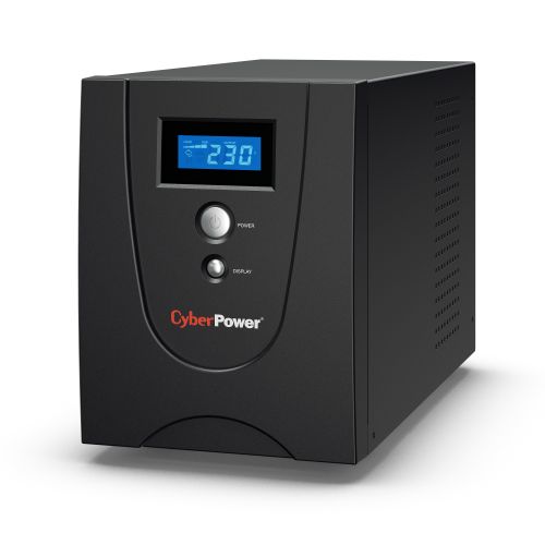 CyberPower Value 2200VA Line Interactive Tower UPS, 1320W, LCD Display, 6x IEC, AVR Energy Saving, Configurable Alarm-0