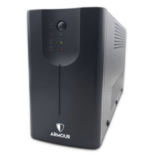 Armour 650VA UPS, 390W, LED Indicators, 2x UK Plug, 2x RJ45, USB-0