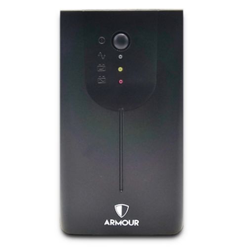 Armour 650VA UPS, 390W, LED Indicators, 2x UK Plug, 2x RJ45, USB-1