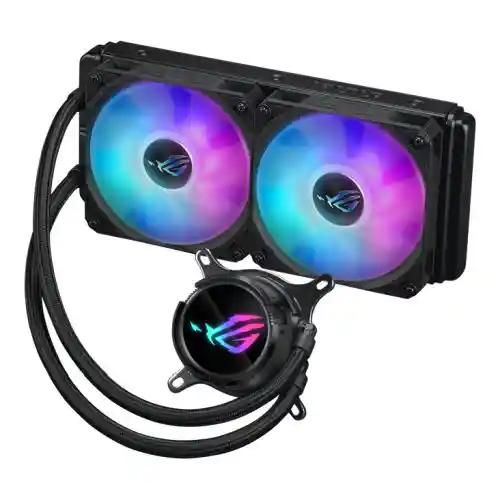 Asus ROG STRIX LC III 240 ARGB Liquid CPU Cooler, 240mm, 7th Gen v2 Asetek Pump, ARGB Fans, Customisable LCD Display, Rotatable Water Block-1