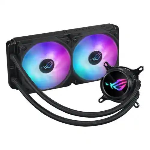 Asus ROG STRIX LC III 240 ARGB Liquid CPU Cooler, 240mm, 7th Gen v2 Asetek Pump, ARGB Fans, Customisable LCD Display, Rotatable Water Block-2