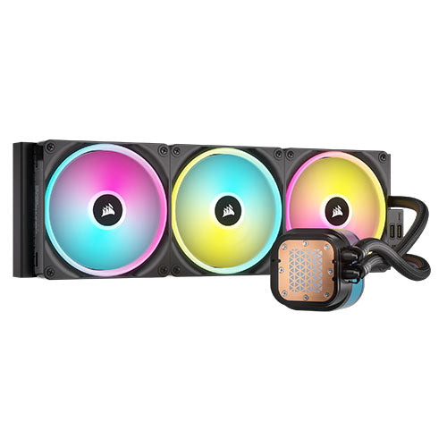 Corsair H170i iCUE LINK LCD 420mm RGB Liquid CPU Cooler, QX140 RGB Fans, Personalised LCD Screen, iCUE LINK Hub Included, Black-5