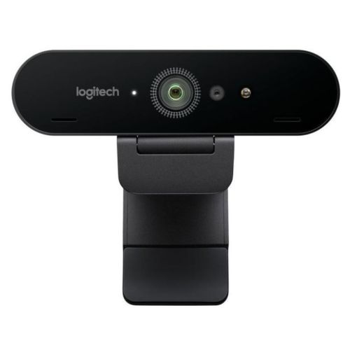 Logitech BRIO 500 4K UHD 13MP HDR Webcam, USB-A, Light Correction, Privacy Shutter, Noise-Cancelling Mics, Windows Hello Support, Graphite-1