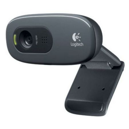 Logitech C270 Webcam, 3.0MP, HD 720p, Mic, HD Video Calling, Auto light correction-0