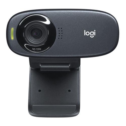 Logitech C310 HD Webcam, 1.2MP, 720p/30fps, Mic, Widescreen, Auto Light Correction, Mounting Clip-1