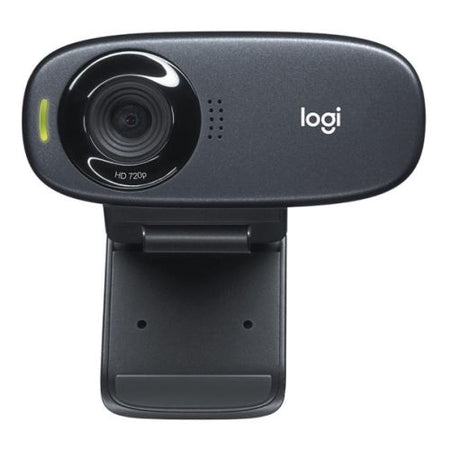 Logitech C310 HD Webcam, 1.2MP, 720p/30fps, Mic, Widescreen, Auto Light Correction, Mounting Clip-1