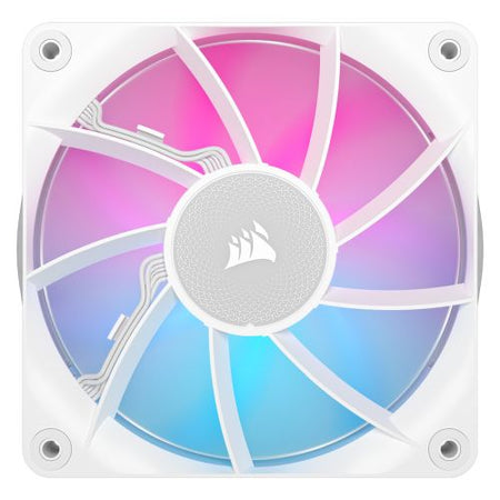Corsair iCUE LINK RX120 RGB 12cm PWM Case Fan, 8 ARGB LEDs, Magnetic Dome Bearing, 2100 RPM, White, Single Fan Expansion Kit-4