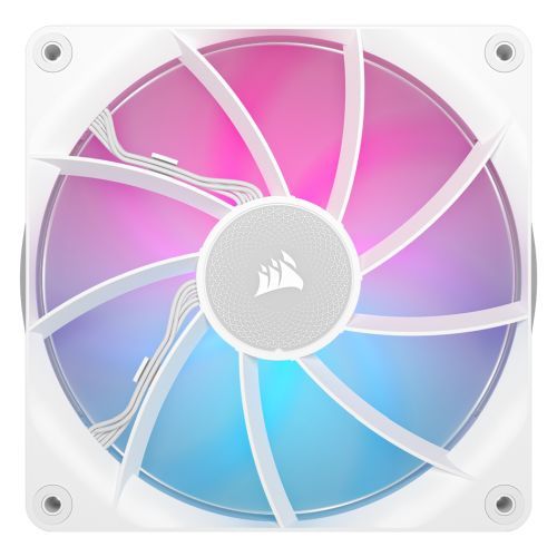 Corsair iCUE LINK RX140 RGB 14cm PWM Case Fans x2, 8 ARGB LEDs, Magnetic Dome Bearing, 1700 RPM, iCUE LINK Hub Included, White-4