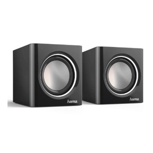 Hama Sonic Mobil 185 2.0 Notebook Speakers, 3.5 mm Jack, USB-A for Power, Inline Volume Controls-0