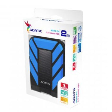 ADATA 2TB HD710 Pro Rugged External Hard Drive, 2.5", USB 3.1, IP68 Water/Dust Proof, Shock Proof, Blue - X-Case UK T/A ROG