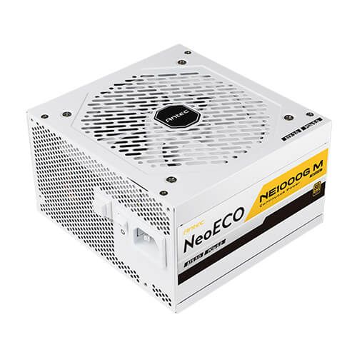 Antec 1000W NeoECO NE1000GM PSU, Fully Modular, FDM Fan, 80+ Gold, ATX 3.0, PCIe 5.0, Zero RPM Manager, Compact Design, White-2