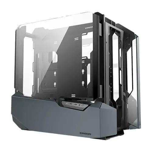 Antec Cannon Open Frame Aluminium/Glass Gaming Case, E-ATX, Dual Liquid Cooling, Front/Side GPU Mounts, USB-C-5