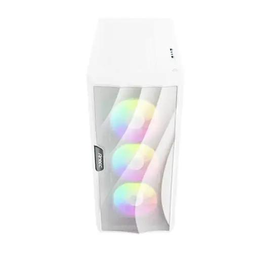 Antec DF700 FLUX RGB Gaming Case w/ Glass Window, ATX, 5 x Fans (3 Front ARGB), Advanced Ventilation, White-1