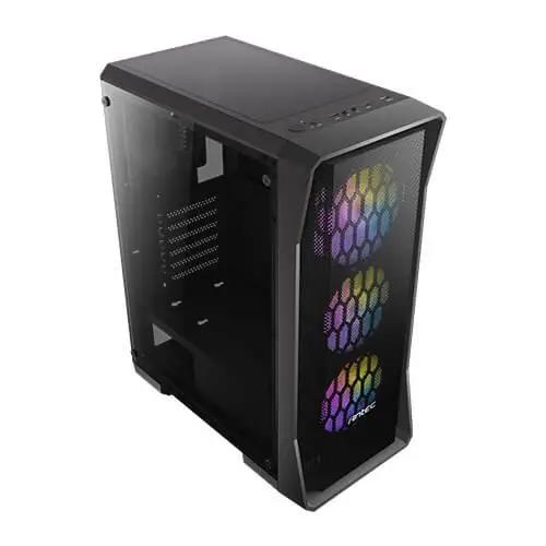 Antec NX360 Gaming Case w/ Glass Window, ATX, 4 Fans (3 Front ARGB), LED Control Button, Mesh Front-2