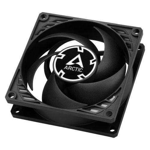 Arctic P8 8cm Pressure Optimised PWM PST Case Fan, Black, Fluid Dynamic, 200-3000 RPM - X-Case UK T/A ROG