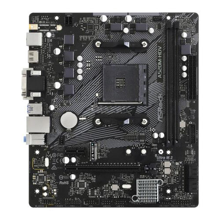 Asrock A520M-HDV, AMD A520, AM4, Micro ATX, 2 DDR4, VGA, DVI, HDMI, M.2 - X-Case UK T/A ROG