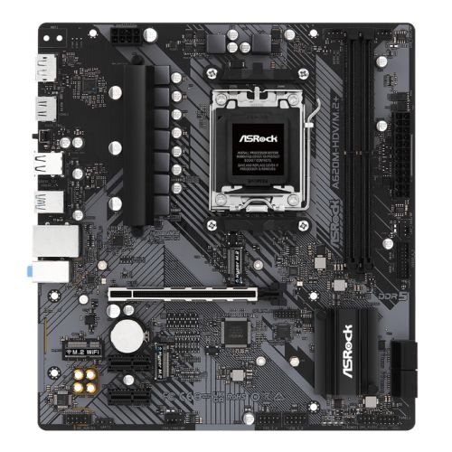 Asrock A620M-HDV/M.2+, AMD A620, AM5, Micro ATX, 2 DDR5, HDMI, DP, GB LAN, PCIe4, 2x M.2 - X-Case UK T/A ROG