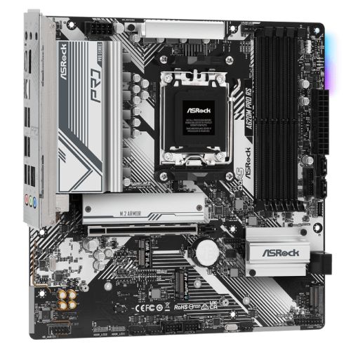 Asrock A620M PRO RS, AMD A620, AM5, Micro ATX, 4 DDR5, HDMI, DP, GB LAN, PCIe4, RGB, 3x M.2 - X-Case UK T/A ROG