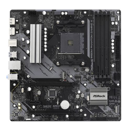 Asrock B550M PHANTOM GAMING 4, AMD B550, AM4, Micro ATX, 4 DDR4, HDMI, DP, XFire, PCIe4, M.2 - X-Case UK T/A ROG