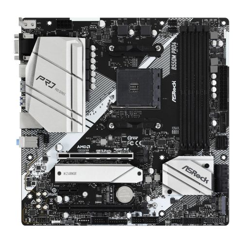 Asrock B550M PRO4, AMD B550, AM4, Micro ATX, 4 DDR4, VGA, HDMI, DP, XFire, PCIe4, M.2 - X-Case UK T/A ROG