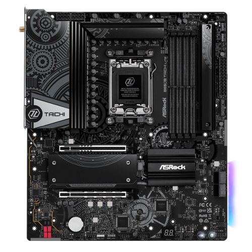 Asrock B650E TAICHI LITE, AMD B650, AM5, EATX, 4 DDR5, HDMI, USB4, Wi-Fi 6E, 2.5G LAN, PCIe5, RGB, 3x M.2 - X-Case UK T/A ROG