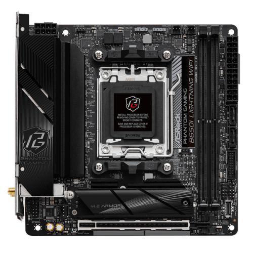 Asrock B650I LIGHTNING WIFI, AMD B650, AM5, Mini ITX, 2 DDR5, HDMI, Wi-Fi 6E, 2.5G LAN, 2x M.2 - X-Case UK T/A ROG