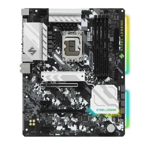 Asrock B660 STEEL LEGEND, Intel B660, 1700, ATX, 4 DDR4, HDMI, DP, PCIe5, 2.5G LAN, RGB, 2x M.2 - X-Case UK T/A ROG