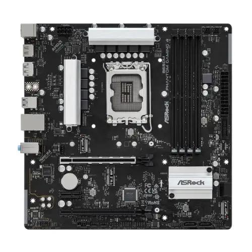 Asrock B660M PHANTOM GAMING 4, Intel B660, 1700, Micro ATX, 4 DDR4, HDMI, DP, PCIe4, 2x M.2 - X-Case UK T/A ROG