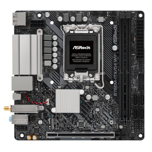 Asrock B760M-ITX/D4 WIFI, Intel B760, 1700, Mini ATX, 2 DDR4, HDMI, DP, Wi-Fi 6E, GB LAN, PCIe4, 1x M.2 - X-Case UK T/A ROG